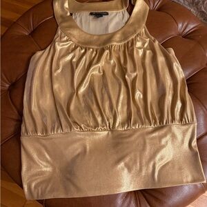 Gold Sleeveless Women's Top